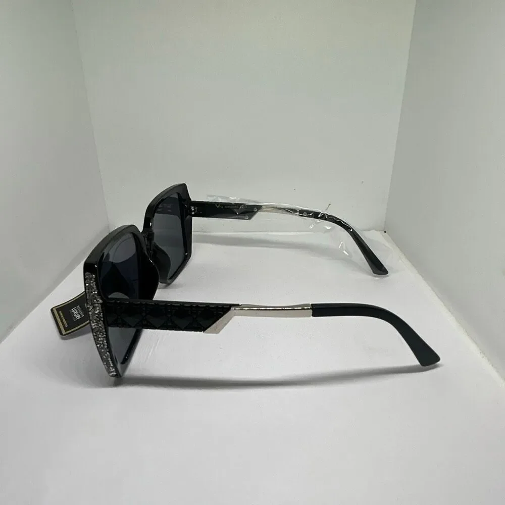 VG Bling Designer Luxury Oversized Square Sunglasses NWT UV400 Protection